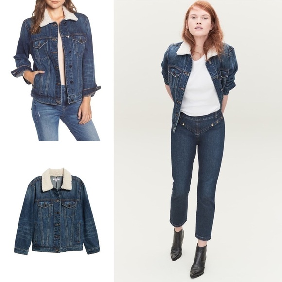 GOOD AMERICAN Boyfriend Denim Jacket Plus 18 - Picture 1 of 13